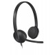 Logitech H340 USB Computer Headset Wired Head-band Office/Call center USB Type-A Black