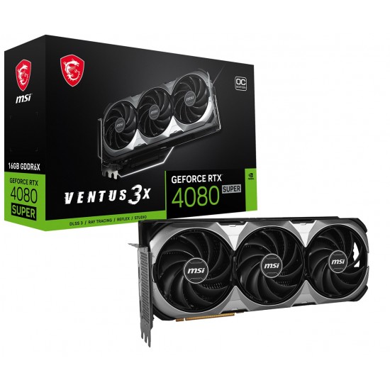 MSI VENTUS GeForce RTX 4080 SUPER 16G 3X OC NVIDIA 16 GB GDDR6X