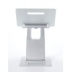 POUT Eyes3 Lift - Aluminium telescopic laptop stand, silver grey