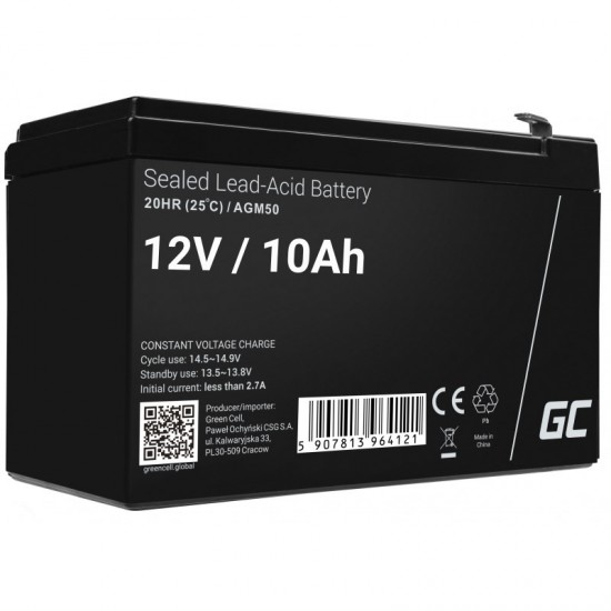 Green Cell AGM50 UPS battery VRLA AGM 12 V 10 Ah