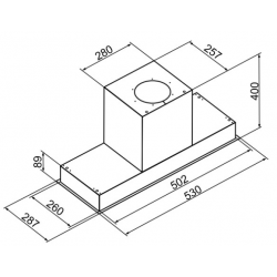 MPM-63-OWS-01 Ceiling built-in Stainless steel