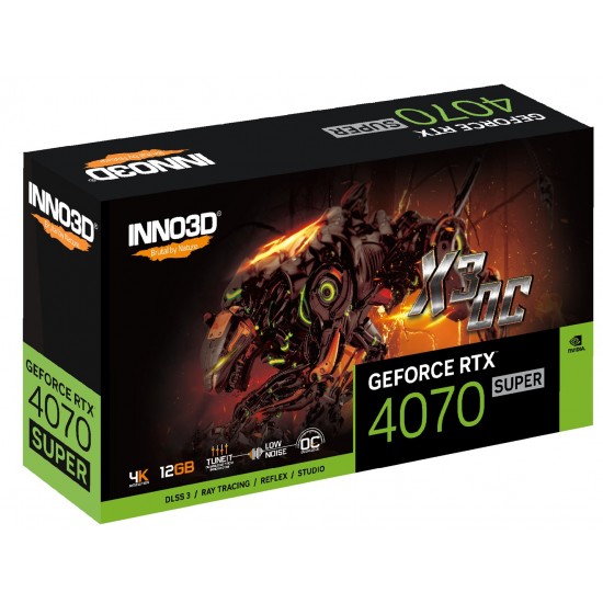 Inno3D GEFORCE RTX 4070 SUPER X3 OC NVIDIA 12 GB GDDR6X