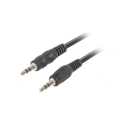 Lanberg CA-MJMJ-10CC-0020-BK audio cable 2 m 3.5mm Black