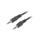 Lanberg CA-MJMJ-10CC-0020-BK audio cable 2 m 3.5mm Black