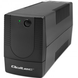 Qoltec 53772 uninterruptible power supply (UPS) Line-Interactive 0.65 kVA 360 W 1 AC outlet(s)