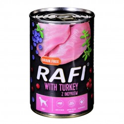 Dolina Noteci Rafi with turkey, cranberry and blueberry - wet dog food - 400g