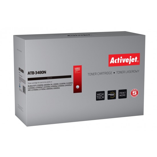 Activejet ATB-3480N toner (replacement for Brother TN-3480; Supreme; 8000 pages; black)