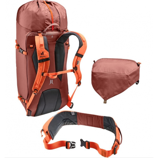 Deuter Guide 34+8 Hiking Backpack REDWOOD-Papaya