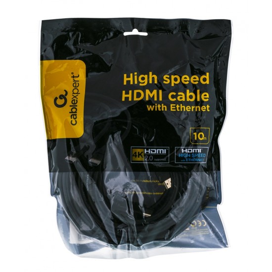 Gembird 10m HDMI M/M HDMI cable HDMI Type A (Standard) Black