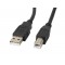 Lanberg CA-USBA-11CC-0030-BK USB cable 3 m USB 2.0 USB B Black