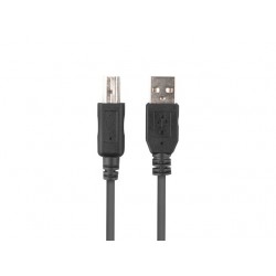 Lanberg CA-USBA-15CU-0010-BK kabel USB 1m 2.0 USB A->USB-B Black