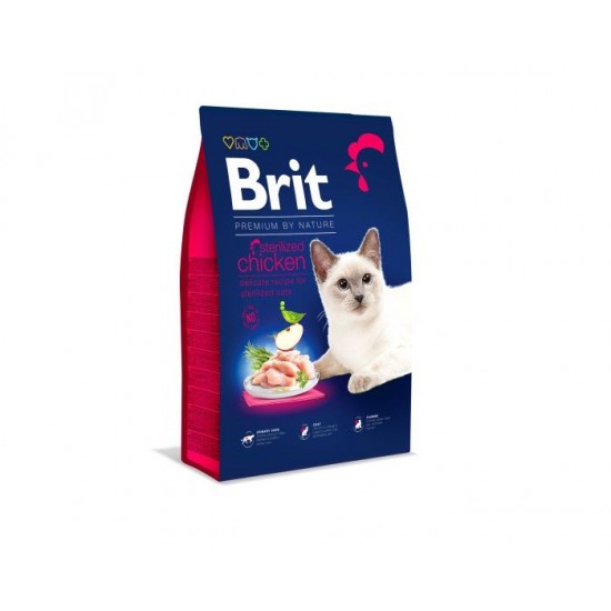 BRIT PREMIUM BY NATURE STERILIZED Dry cat food Chicken 1,5 kg