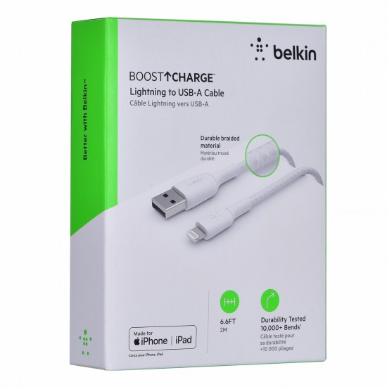 Belkin CAA002BT2MWH lightning cable 2 m White