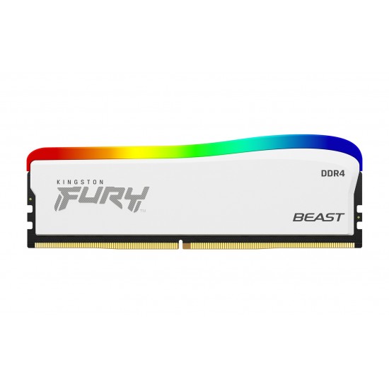 Kingston Technology FURY 16GB 3200MT/s DDR4 CL16 DIMM Beast White RGB SE