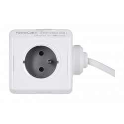 Allocacoc PowerCube Extended USB E(FR), 3m power extension 4 AC outlet(s)