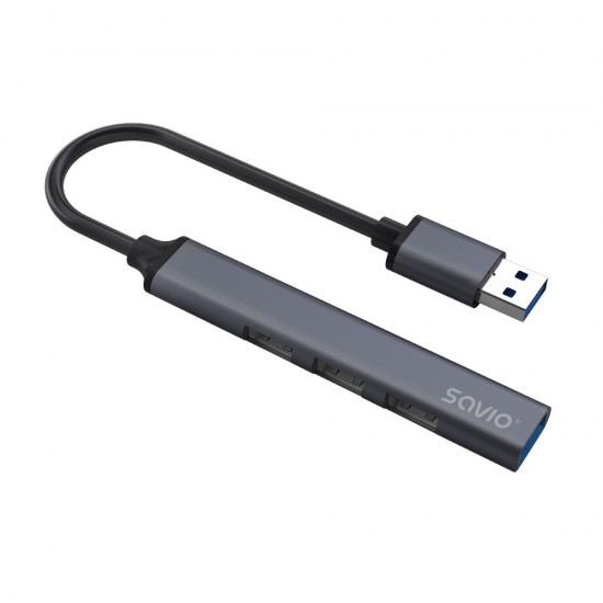 SAVIO Hub AK-70 USB-A - 3 × USB-A 2.0, 1 × USB-A 3.1 GEN 1, 4 in 1, 5 Gbps