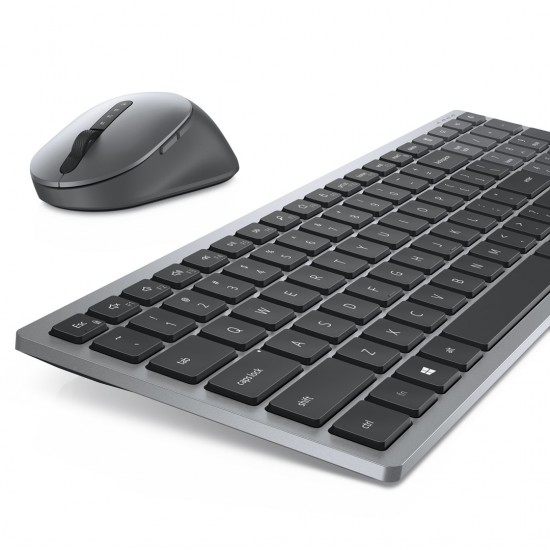 DELL KM7120W keyboard RF Wireless + Bluetooth QWERTY US International Grey, Titanium