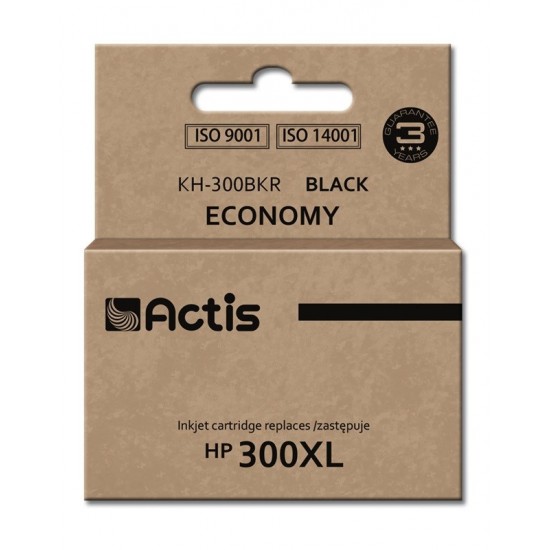 Actis KH-300BKR Ink Cartridge (replacement for HP 300XL CC641EE; Standard; 15 ml; black)