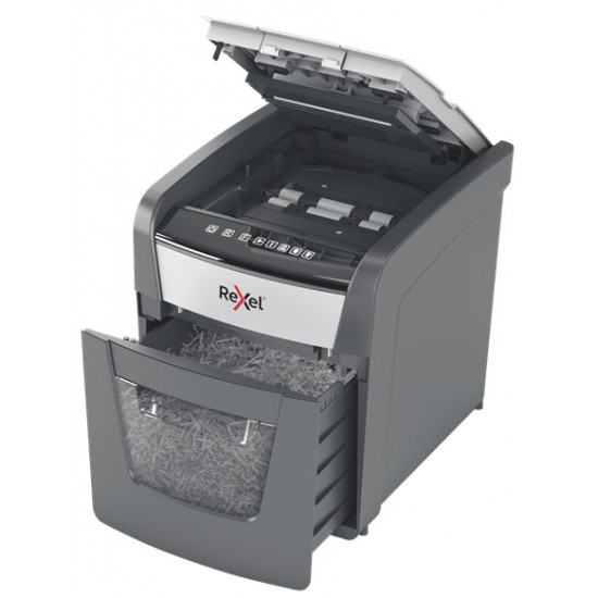 Rexel Optimum AutoFeed+ 50X paper shredder Cross shredding 55 dB 22 cm Black, Grey