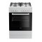 Beko FSE62120DW cooker Freestanding cooker Gas Black, White A