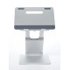 POUT Eyes3 Lift - Aluminium telescopic laptop stand, silver grey