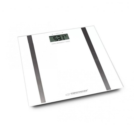 Esperanza Samba Rectangle White Electronic personal scale