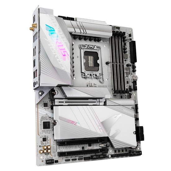 Gigabyte Z790 AORUS PRO X Motherboard - Supports Intel 14th Gen CPUs, 18+1+2 phases VRM, up to 8266MHz DDR5 (OC), 1xPCIe 5.0 + 4xPCIe 4.0 M.2, Wi-Fi 7, 5GbE LAN, USB 3.2 Gen 2x2