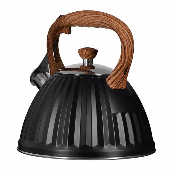 PROMIS TMC25D Kettle 3.0 l, ANTONIO, black, wooden handle