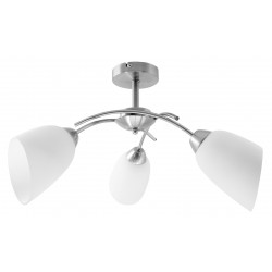 Activejet Classic chandelier pendant ceiling lamp NIKITA nickel triple 3xE27 for living room