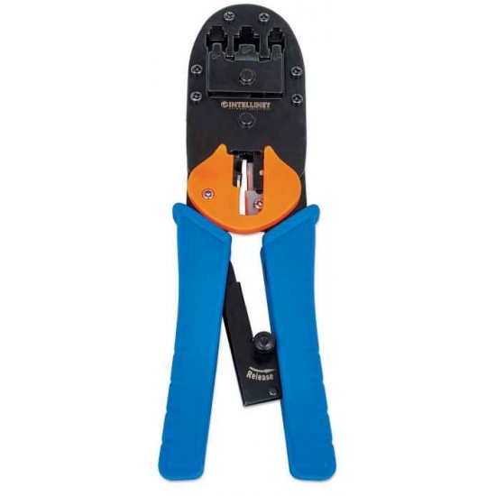 Intellinet Universal Modular Plug Crimping Tool, For RJ45, RJ12 and RJ11 modular plugs