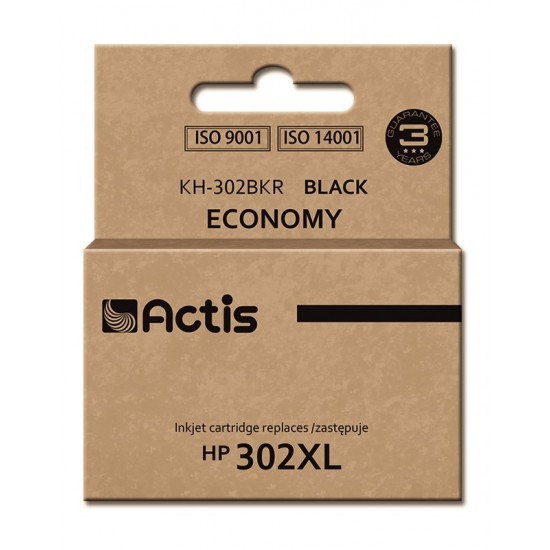 Actis KH-302BKR ink (replacement for HP 302XL F6U68AE; Premium; 15 ml; black)