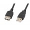 Lanberg CA-USBE-10CC-0007-BK USB cable 0.7 m USB 2.0 USB A Black