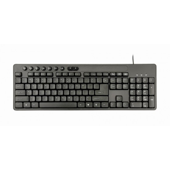 Gembird KBS-UM-04 keyboard Mouse included USB QWERTY US English Black