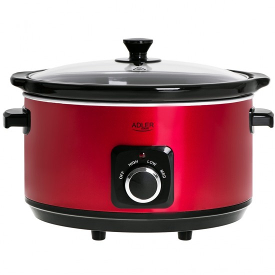 ADLER AD 6413r slow cooker red