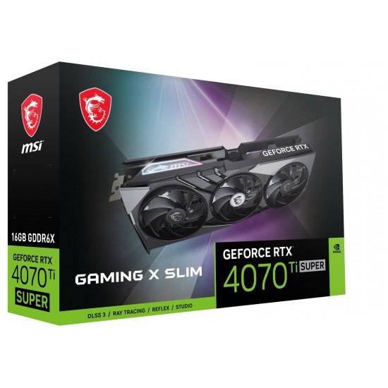 MSI GAMING GeForce RTX 4070 Ti SUPER 16G X SLIM NVIDIA 16 GB GDDR6X