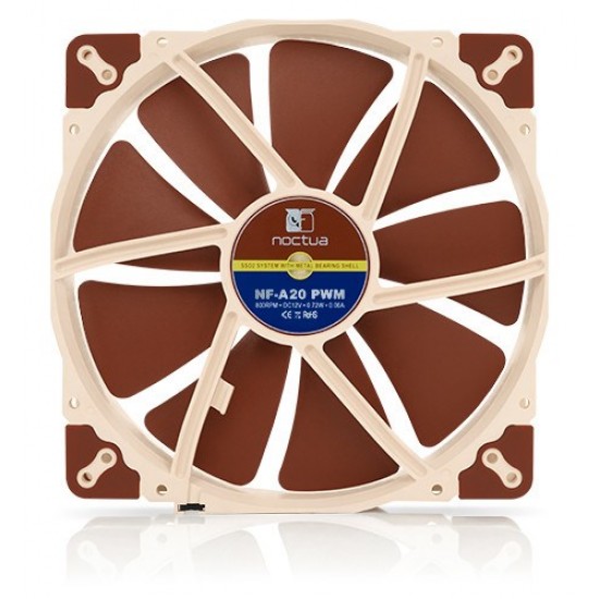 Noctua NF-A20 PWM Computer case Fan 20 cm Beige, Brown