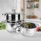 MAESTRO MR-2020-6M 6-piece cookware set, stainless steel