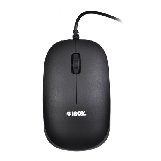 Keyboard + mouse Set IBOX IKMS606 (USB 2.0; (US); black color; Optical; 800 DPI)