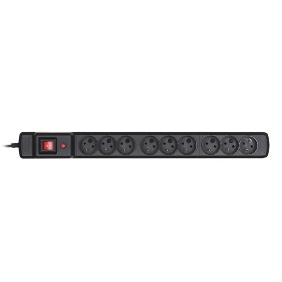 Activejet ACJ COMBO 9GN 5M black power strip with cord