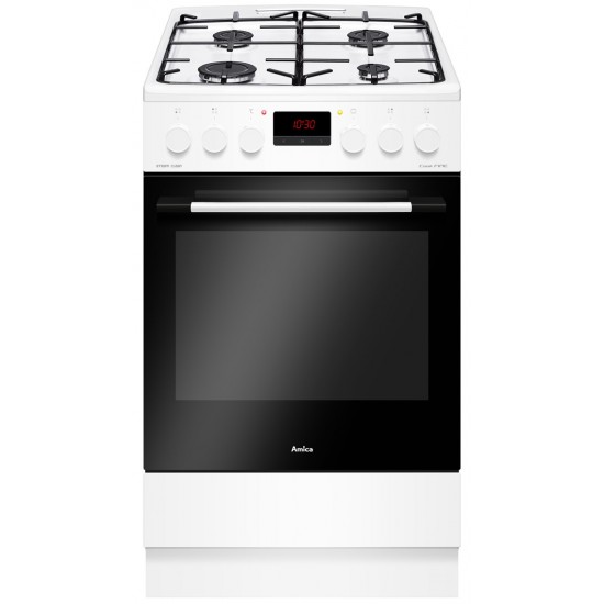 Amica 522GE3.33ZpTAF(W) Freestanding cooker Electric Gas White A