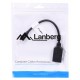 Lanberg AD-0003-BK DisplayPort cable 0.12 m Mini DisplayPort Black