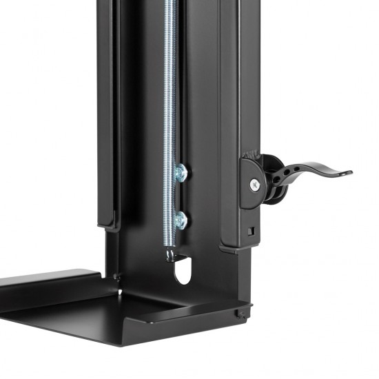 Maclean MC-885 B Under Desk Computer Holder Black Adjustable Max. 10kg.