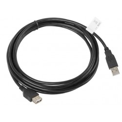 Lanberg CA-USBE-10CC-0030-BK USB cable 3 m USB 2.0 USB A Black