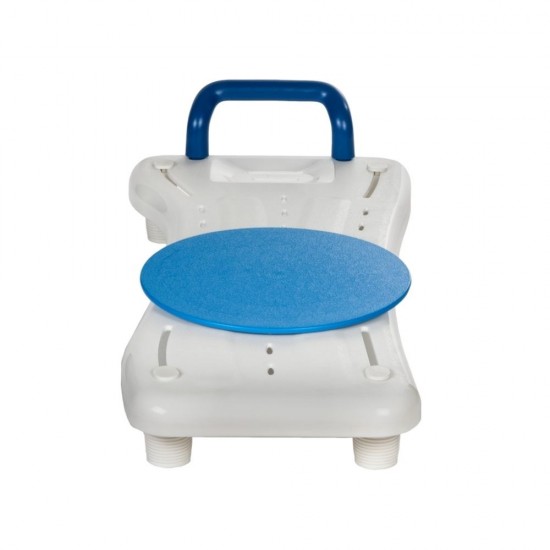 Bath bench with rotating disc