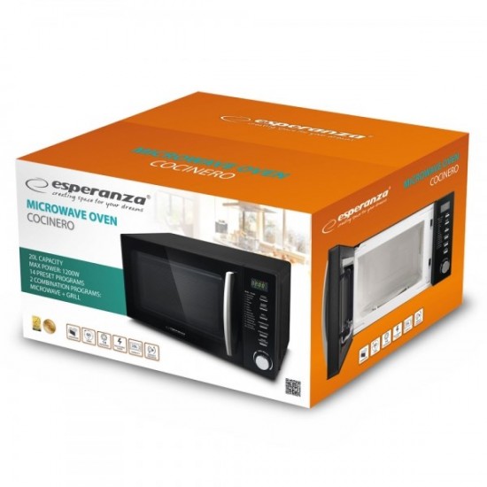 Esperanza EKO010 Microwave Oven 1200W Black