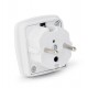 Gembird A-AC-UKEU-001 power plug adapter Type G (UK) Type F White