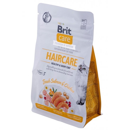 BRIT Care Grain Free Haircare Healthy & Shiny Coat - dry cat food - 400 g