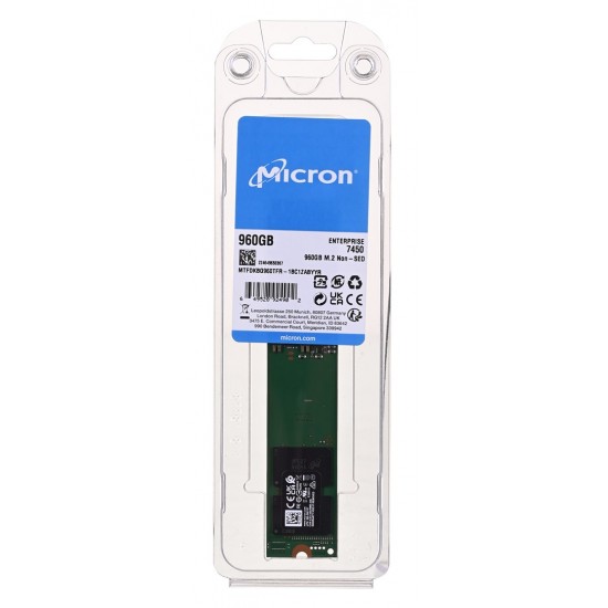 SSD Micron 7450 PRO 960GB M.2 (22x110) NVMe PCI 4.0 MTFDKBG960TFR-1BC1ZABYYR (DWPD 1)