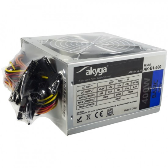 Akyga AK-B1-400 power supply unit 400 W 20+4 pin ATX ATX Green