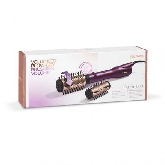 BaByliss AS950E  Big Hair Dual Hot air brush Warm Black, Rose Gold, Violet 650 W 98.4